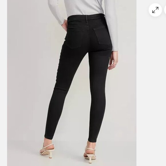 Old Navy High-Rise Wow Super Skinny Jean Black 18 - Picture 2 of 11